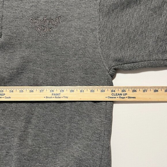 Rainforest Cafe Vintage Long Sleeve Polo Shirt Sweater Gray Men's size Large - Picture 3 of 7